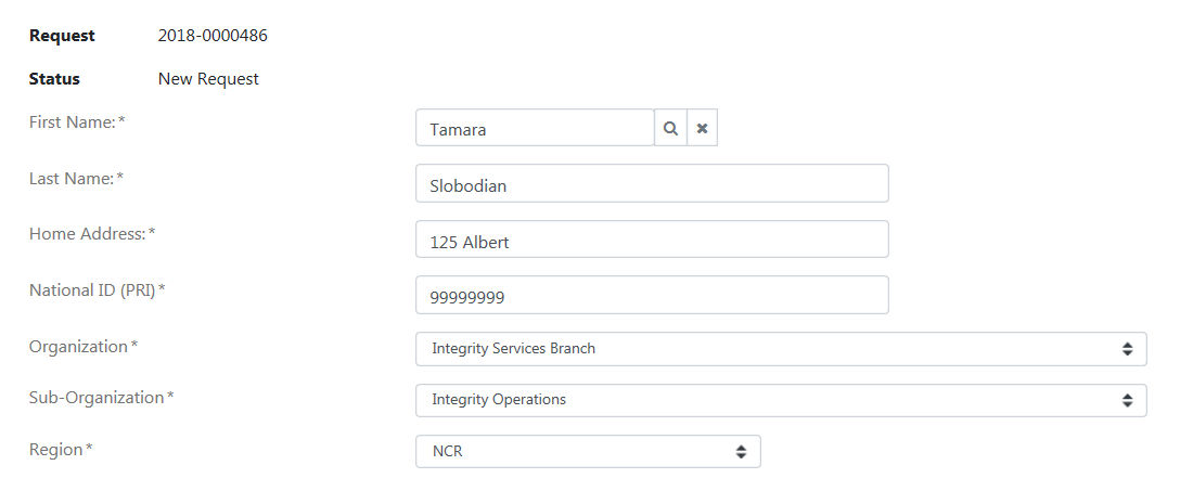 view request update fields