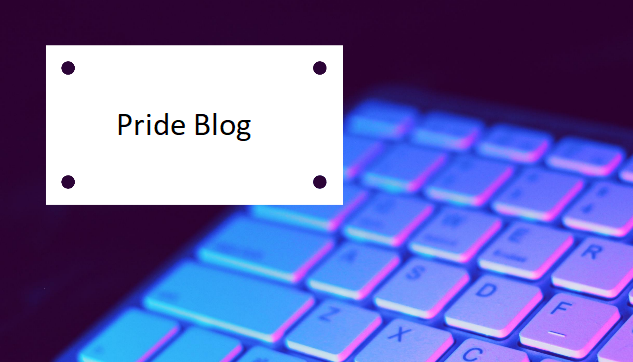 keybord image for Pride blog