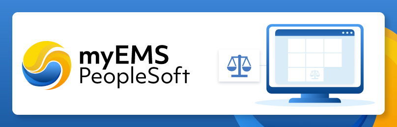 This image represents the new myEMS PeopleSoft module called: Legal Services.