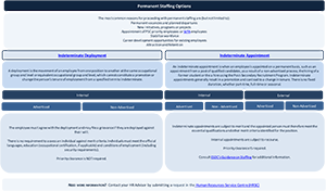 Permanent staffing options