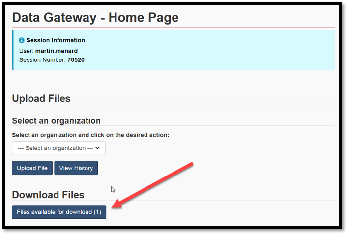 select the Files available for download (1) button at the bottom