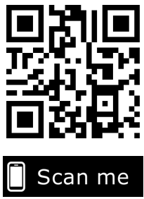 Scan me is a code you can scan on the screen that will take you to the link above to give feedback.