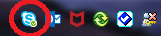 Skype task bar icon