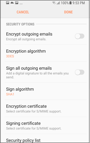 encryption certificate