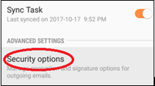 security options