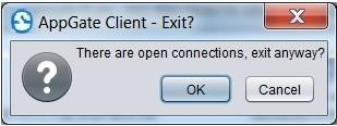 AppGate Client - Exit?