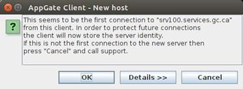 AppGate Client - New host