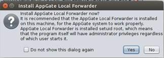 Install AppGate Local Forwarder - recommendation