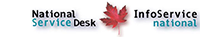 National Service desk logo with maple leaf