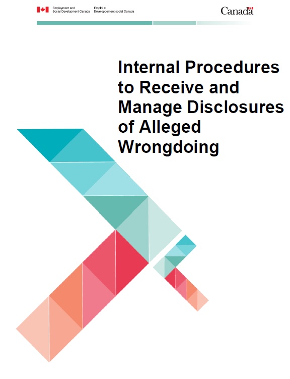 Internal Procedures to Receive and Manage Disclosures of Alleged Wrongdoing