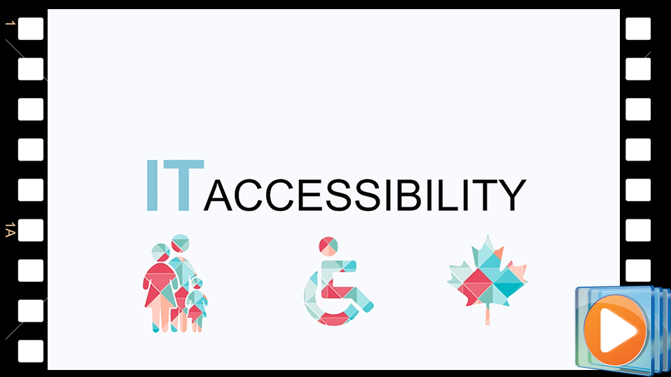 IT accessibility with link to the video from the IT Accessibility Office