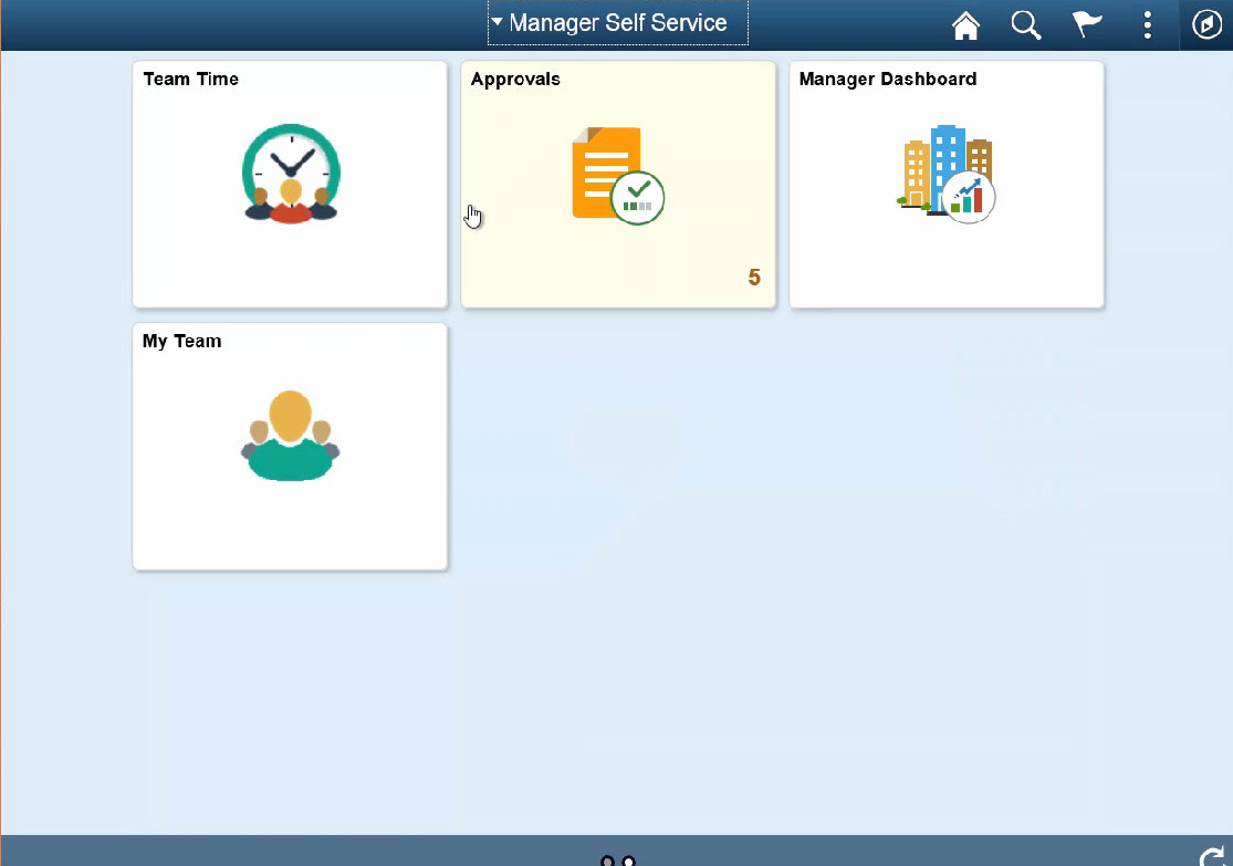 Virtual tour of myEMS (PeopleSoft) 9.2 – Managers