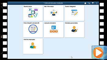 Visite virtuelle de la version 9.2 de maSGE (PeopleSoft) pour Employés