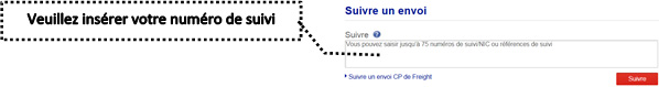 entée le numéro de suivi site Purolator