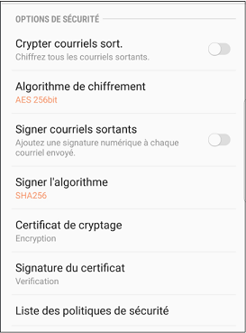 encryption certificat