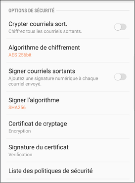 encryption certificat