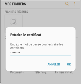 extraire certificat