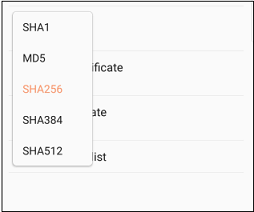 sign sha 256 bit encrytion