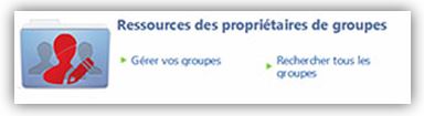 Ressources des propriétaires de groupes