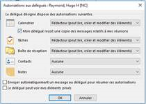 options de délégation d'images