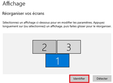 cliquez sur identifier