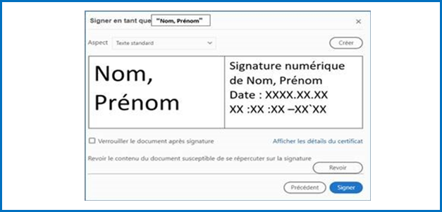 signer en tant que: Nom, prénom.  Signature numérique de Nom, Prénom, Date: XXXX.XX.XX XX:XX:XX-XX'XX