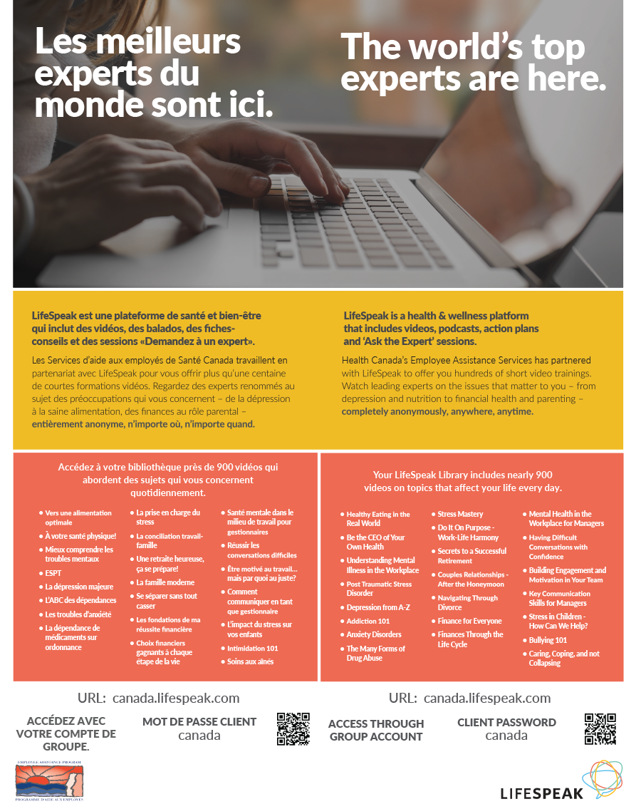 LifeSpeak – affiche 8.5 X 11