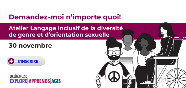 Atelier Language inclusif de la diversité de genre et d'orientation sexuelle